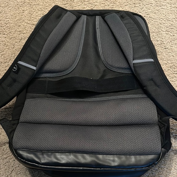 Dell Men’s Black & Blue Backpack Laptop Travel Work School Bag One Size - Picture 3 of 10